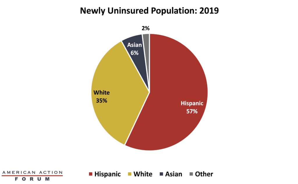 Newly Uninsured Population: 2019